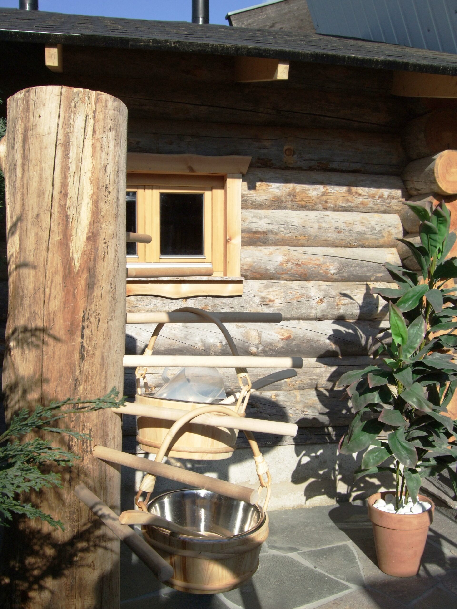 Kelo-Blockhaus Detail