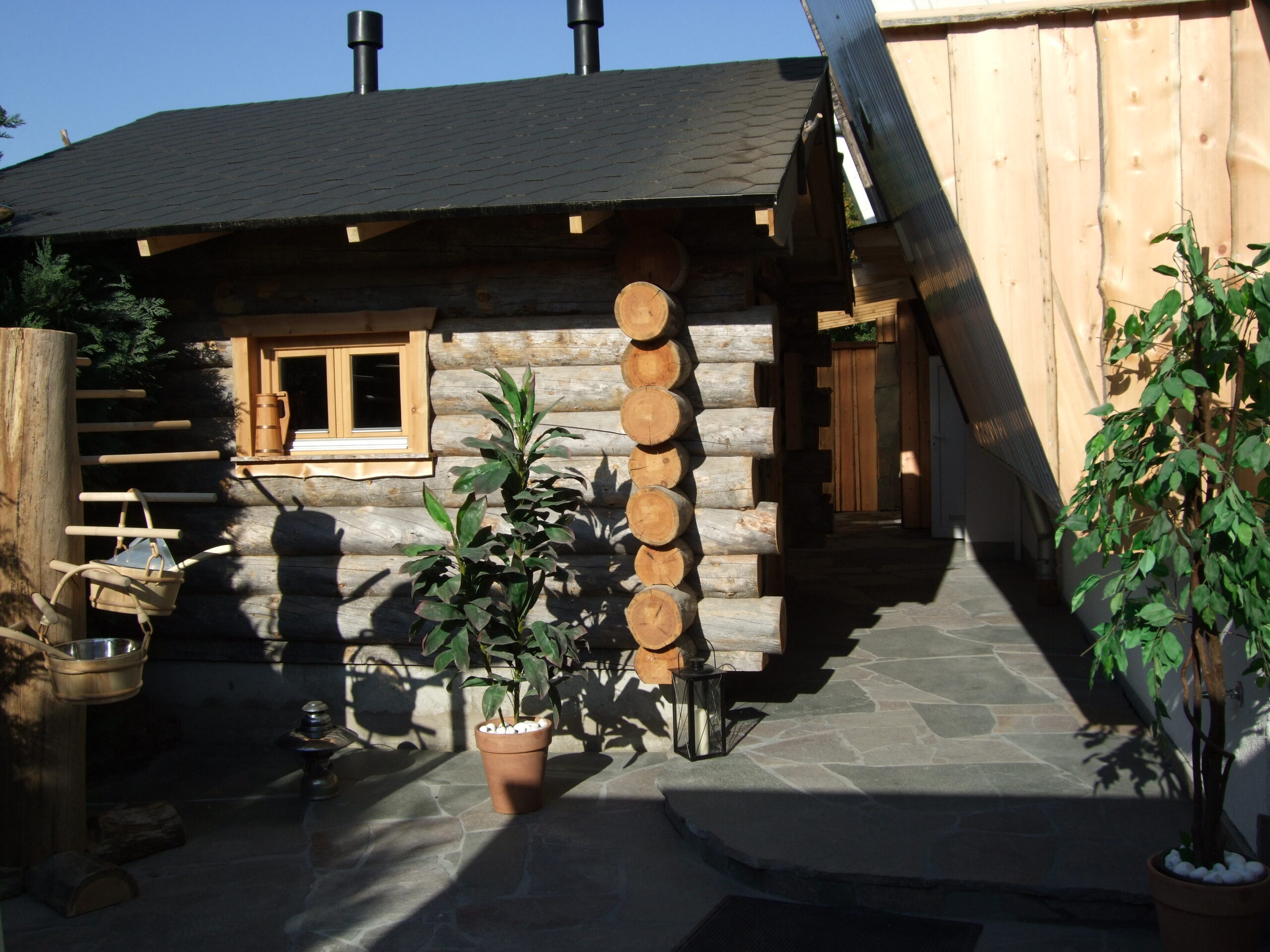 Blockhaus Eingang